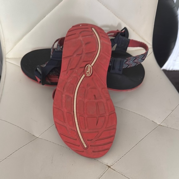 Chaco Red and Black Outdoor Sandals with Adjustable Straps - Picture 4 of 4